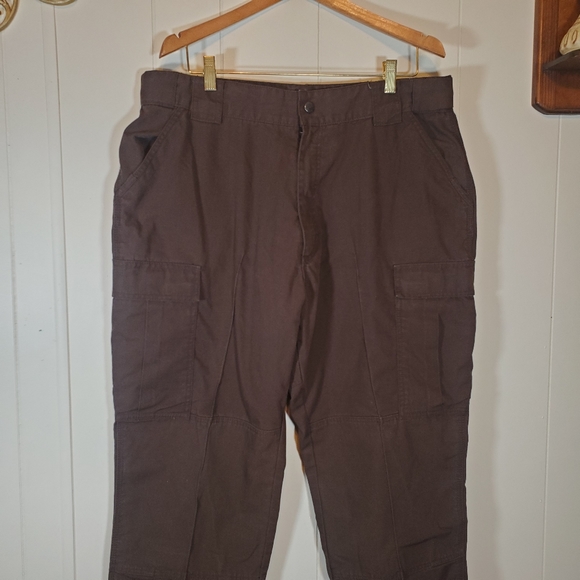 5.11 Tactical Rugged Work Wear Cargo Pants Brown Reinforced Womens XL - Picture 2 of 9